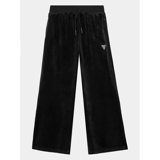 Guess Spodnie dresowe J4RQ16 KBXI2 Czarny Wide Leg ze sklepu MODIVO w kategorii Spodnie dziewczęce - zdjęcie 168407227