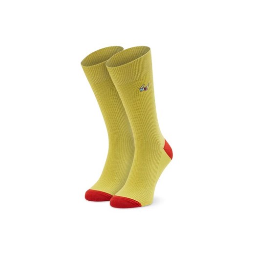 Happy Socks Skarpety wysokie unisex REGLA01-2000 Żółty ze sklepu MODIVO w kategorii Skarpetki damskie - zdjęcie 168407285