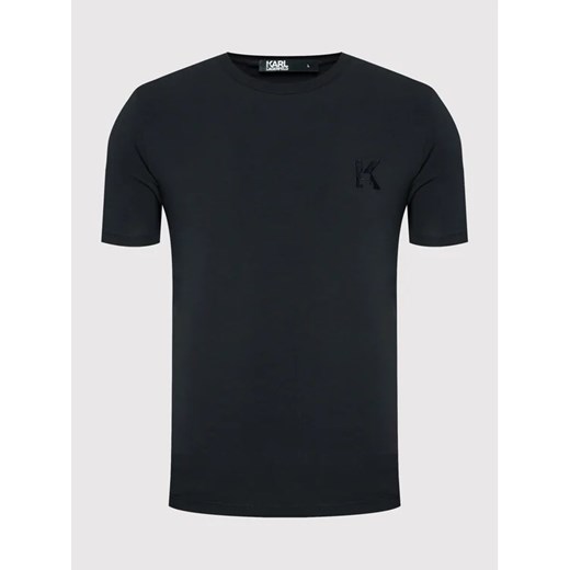 KARL LAGERFELD T-Shirt Crewneck 755890 500221 Granatowy Regular Fit Karl Lagerfeld S MODIVO