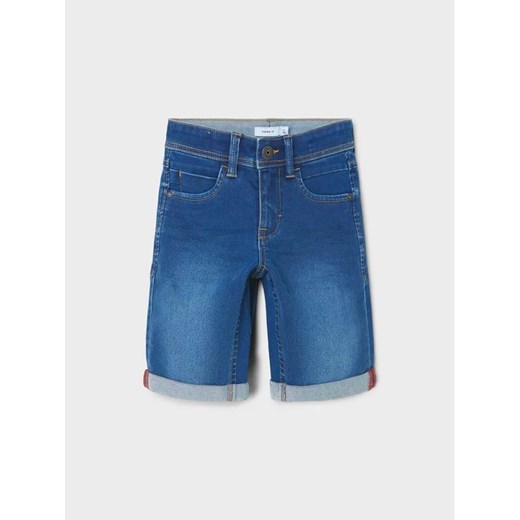 NAME IT Szorty jeansowe 13150022 Niebieski Slim Fit ze sklepu MODIVO w kategorii Spodenki chłopięce - zdjęcie 168409346