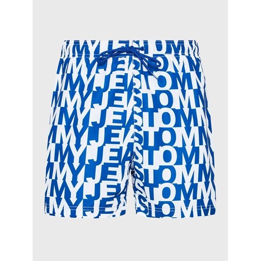 Tommy Jeans Szorty kąpielowe UM0UM02759 Niebieski Slim Fit Tommy Jeans S okazja MODIVO