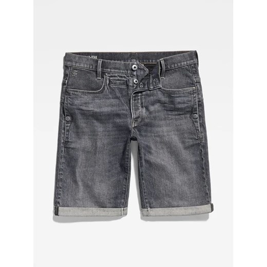 G-Star Raw Szorty jeansowe D10064-D324-D908 Szary Slim Fit 30 MODIVO