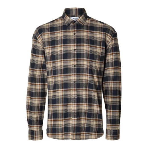 Selected Homme Koszula 16090884 Beżowy Loose Fit Selected Homme M okazyjna cena MODIVO