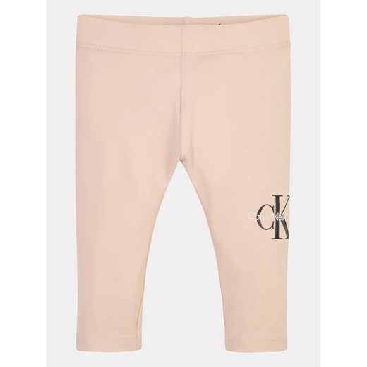 Calvin Klein Jeans Legginsy IN0IN00081 Różowy Slim Fit ze sklepu MODIVO w kategorii Legginsy niemowlęce - zdjęcie 168411237