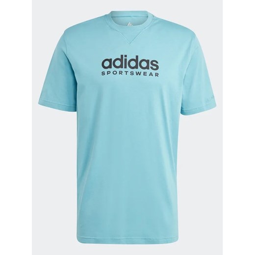 adidas T-Shirt All SZN Graphic T-Shirt IC9820 Niebieski Loose Fit L MODIVO