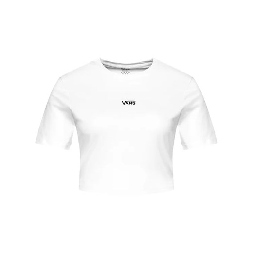Vans T-Shirt Flying V Crop Cre VN0A54QU Biały Cropped Fit Vans M okazyjna cena MODIVO