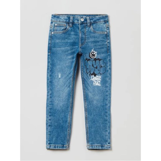 OVS Jeansy 1816009 Niebieski Slim Fit ze sklepu MODIVO w kategorii Spodnie chłopięce - zdjęcie 168411957