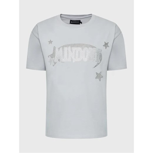 Mindout T-Shirt Unisex Starlight Szary Oversize ze sklepu MODIVO w kategorii Bluzki damskie - zdjęcie 168412787