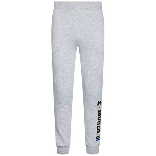 Starter Spodnie dresowe SMG-005-BD Szary Regular Fit Starter XXL promocyjna cena MODIVO
