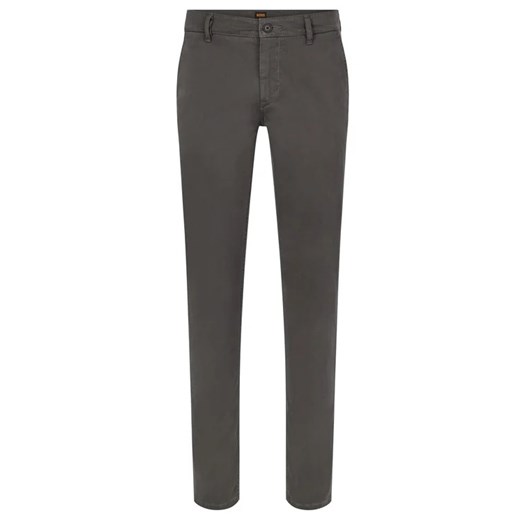 Boss Spodnie materiałowe 50470813 Szary Slim Fit 34_34 promocyjna cena MODIVO