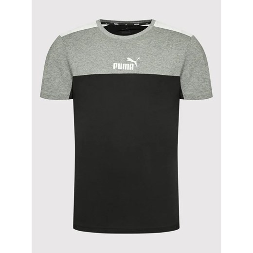 Puma T-Shirt Ess+Block 847426 Czarny Regular Fit Puma M promocyjna cena MODIVO