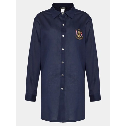 Lauren Ralph Lauren Sukienka plażowa 20498276 Granatowy Relaxed Fit S MODIVO