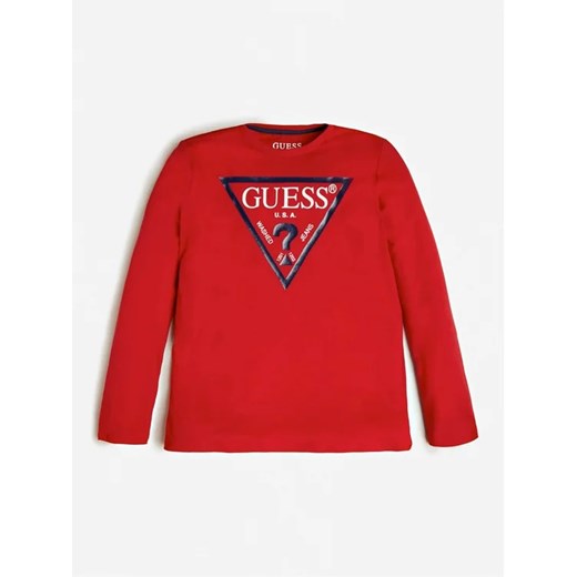Guess Bluzka L84I29 K8HM0 Czerwony Regular Fit ze sklepu MODIVO w kategorii T-shirty chłopięce - zdjęcie 168415725