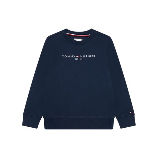 Tommy Hilfiger Bluza Essential Sweatshirt KS0KS00212 Granatowy Regular Fit ze sklepu MODIVO w kategorii Bluzy chłopięce - zdjęcie 168416095