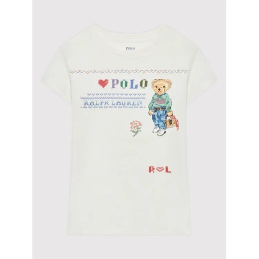 Polo Ralph Lauren T-Shirt 312869533001 Biały Regular Fit Polo Ralph Lauren 6Y wyprzedaż MODIVO
