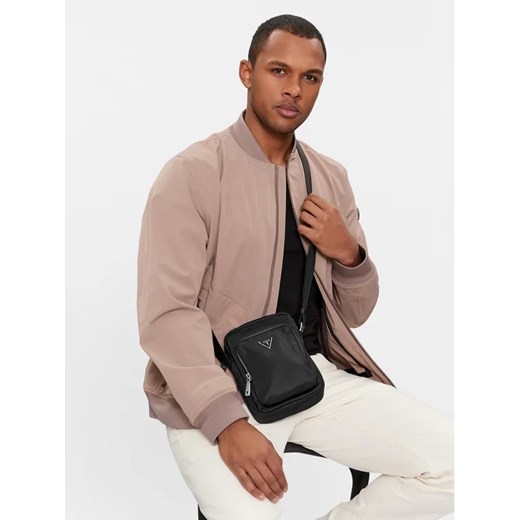 Guess Saszetka HMECRN P3463 Czarny Guess uniwersalny wyprzedaż MODIVO