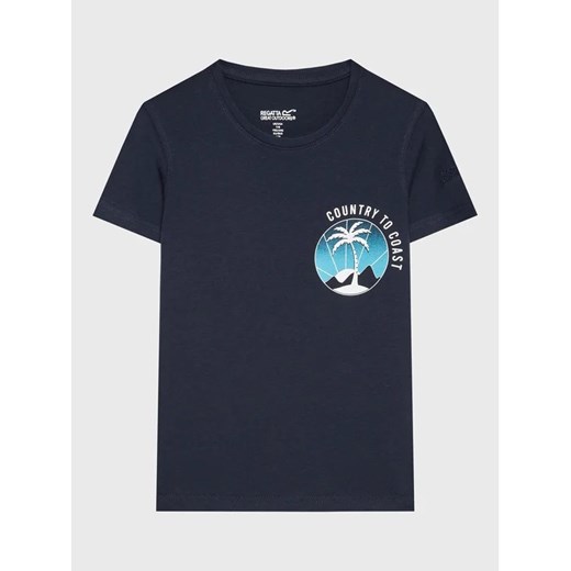 Regatta T-Shirt Bosley VI RKT149 Granatowy Regular Fit ze sklepu MODIVO w kategorii T-shirty chłopięce - zdjęcie 168417546