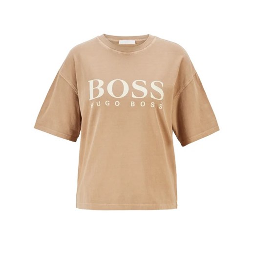 Boss T-Shirt C_Evina_Active 50457388 Beżowy Relaxed Fit S wyprzedaż MODIVO