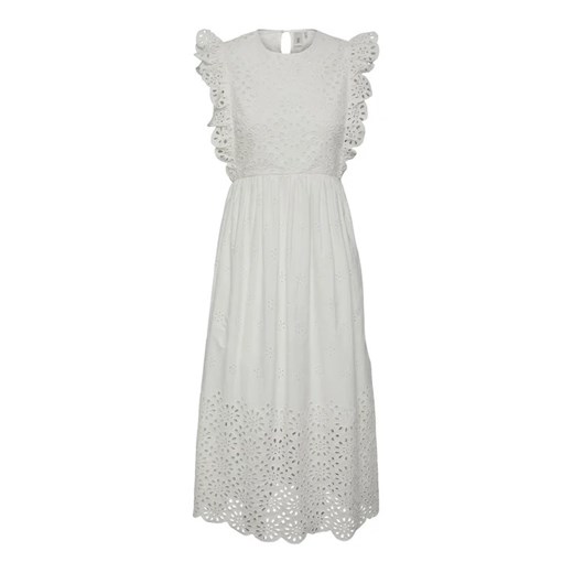 YAS Sukienka 26030193 Biały Regular Fit Yas XS MODIVO okazyjna cena