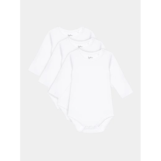 OVS Komplet 3 par body dziecięcych 1831386 Biały ze sklepu MODIVO w kategorii Body niemowlęce - zdjęcie 168419309