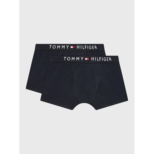 Tommy Hilfiger Komplet 2 par bokserek UB0UB00341 Granatowy ze sklepu MODIVO w kategorii Majtki dziecięce - zdjęcie 168419326