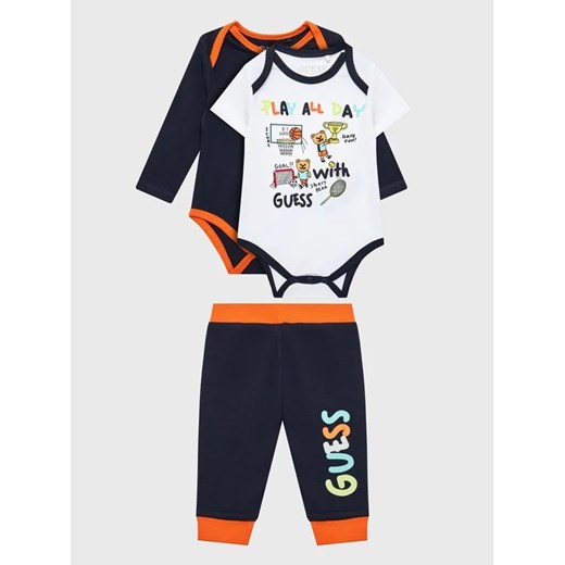Guess Komplet 2 par body ze spodniami P3RG04 KA6W0 Kolorowy Regular Fit ze sklepu MODIVO w kategorii Komplety niemowlęce - zdjęcie 168419549