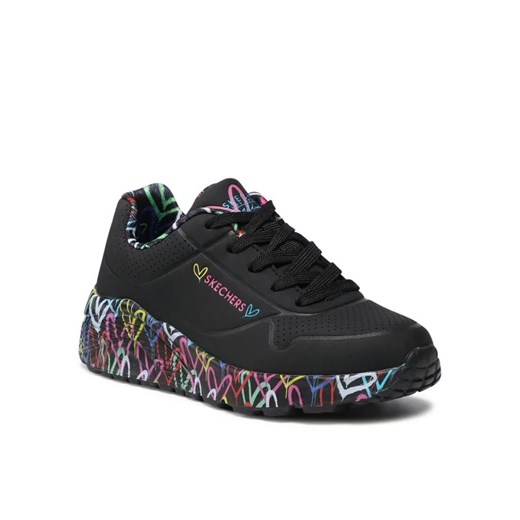 Skechers Sneakersy Uno Lite Lovely Luv 314976L/BKMT Czarny Skechers 35 MODIVO
