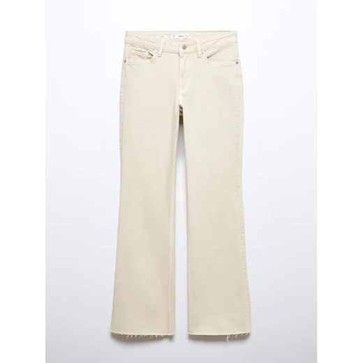 Mango Jeansy Fiona 57005146 Écru Flare Fit Mango 46 MODIVO okazyjna cena