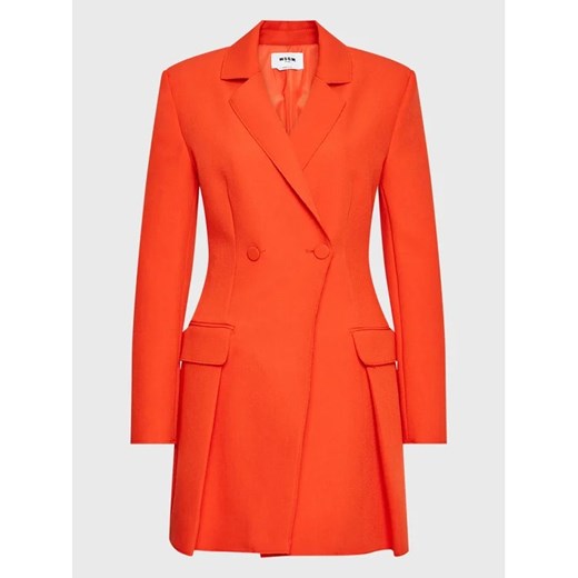 MSGM Sukienka koktajlowa 3341MDA07 227612 Pomarańczowy Regular Fit 40 MODIVO