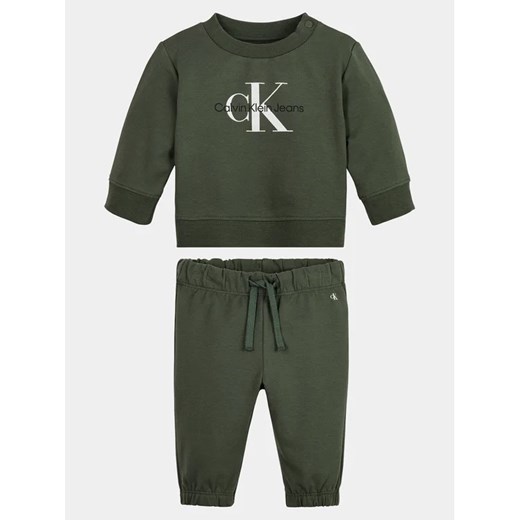 Calvin Klein Jeans Dres IN0IN00017 Zielony Regular Fit 80 MODIVO wyprzedaż