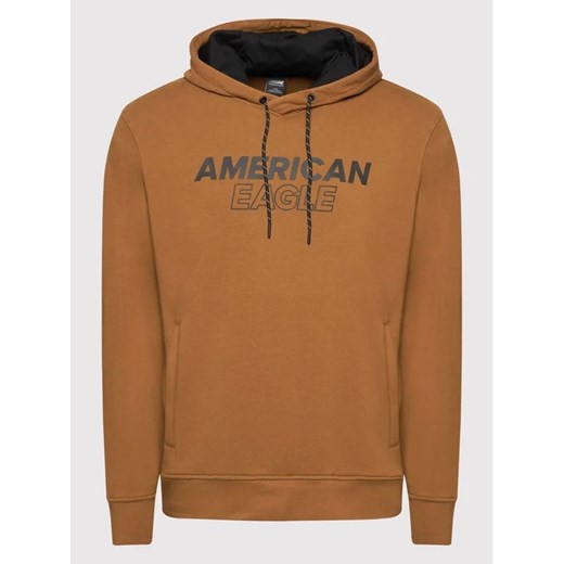 American Eagle Bluza 019-0193-1559 Brązowy Regular Fit American Eagle XS MODIVO okazyjna cena