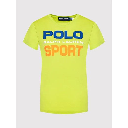 Polo Ralph Lauren T-Shirt Ssl 211838079006 Zielony Regular Fit Polo Ralph Lauren XS promocja MODIVO