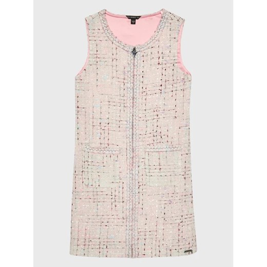 Guess Sukienka elegancka J3RK32 WF6M0 Różowy Regular Fit ze sklepu MODIVO w kategorii Sukienki dziewczęce - zdjęcie 168422417