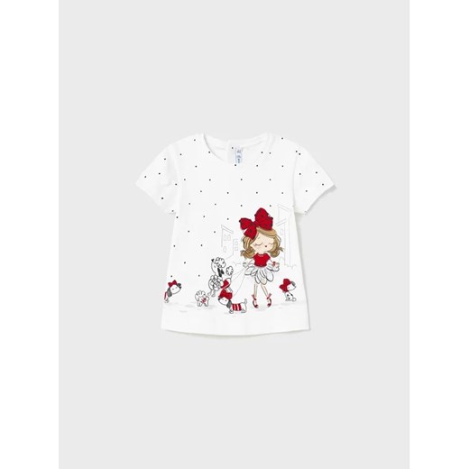 Mayoral T-Shirt 1004 Biały Regular Fit ze sklepu MODIVO w kategorii Koszulki niemowlęce - zdjęcie 168422639