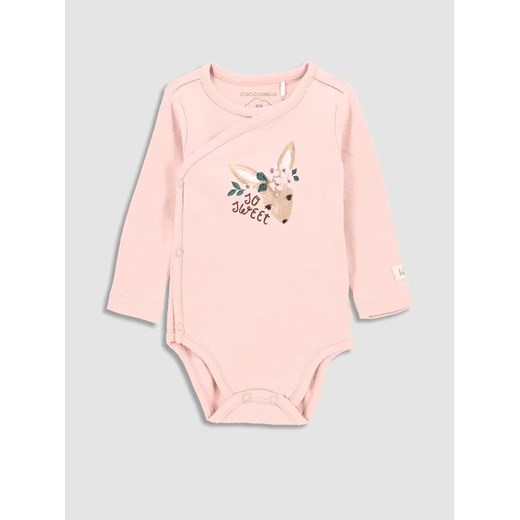 Coccodrillo Body dziecięce ZC3412602USG Różowy ze sklepu MODIVO w kategorii Body niemowlęce - zdjęcie 168423018