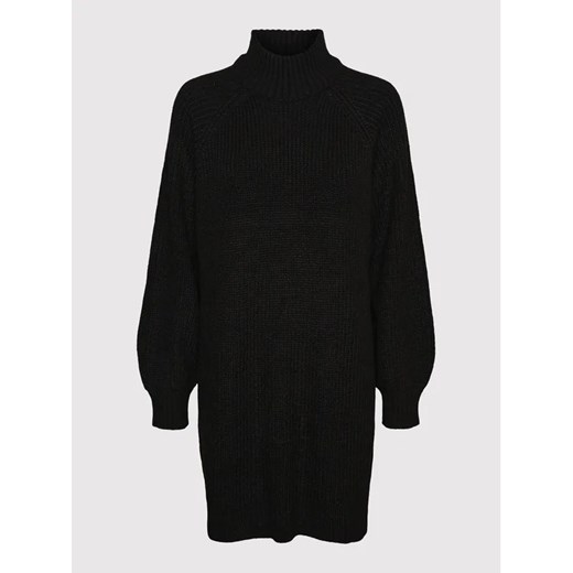 Noisy May Sukienka dzianinowa Timmy 27017055 Czarny Relaxed Fit Noisy May XL MODIVO