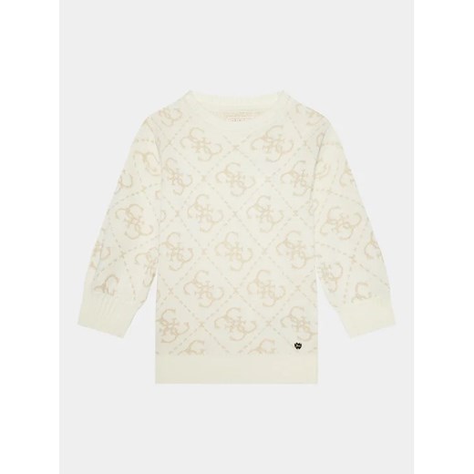 Guess Sukienka dzianinowa K3BK28 Z39N0 Biały Relaxed Fit Guess 4Y okazyjna cena MODIVO