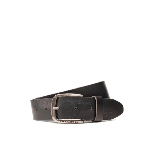 Jack&Jones Pasek Męski Jackpaul Leather Belt 12111286 Czarny ze sklepu MODIVO w kategorii Paski męskie - zdjęcie 168425388