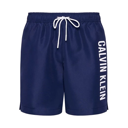 Calvin Klein Swimwear Szorty kąpielowe Medium Drawstring KM0KM00570 Granatowy M MODIVO okazja