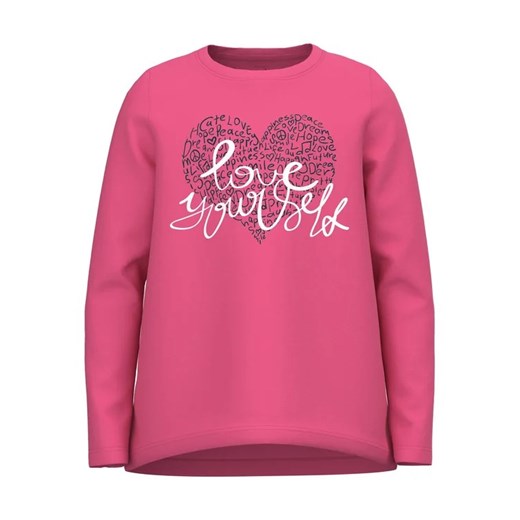 NAME IT Bluzka 13218897 Różowy Relaxed Fit ze sklepu MODIVO w kategorii Bluzki dziewczęce - zdjęcie 168426198