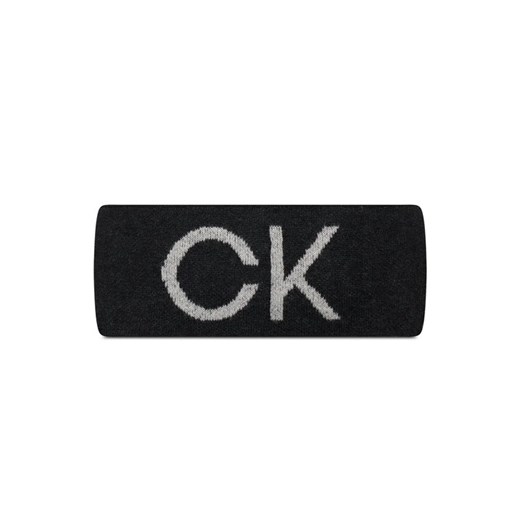 Calvin Klein Opaska materiałowa Elevated Monogram K60K609962 Czarny ze sklepu MODIVO w kategorii Opaski damskie - zdjęcie 168426366