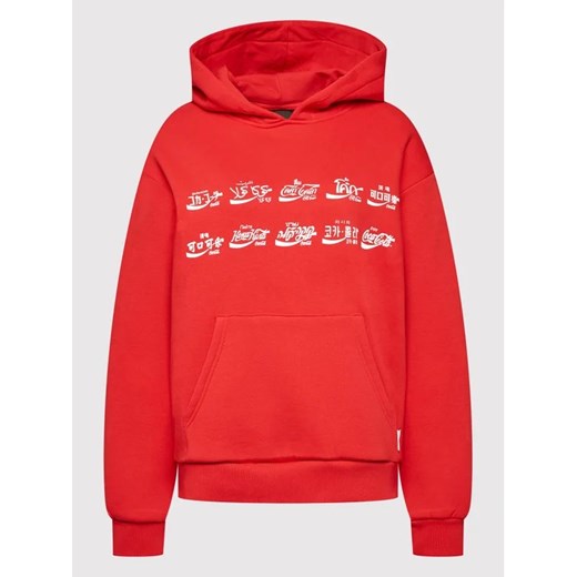 Local Heroes Bluza COCA-COLA LHCCS020 Czerwony Oversize Local Heroes XS MODIVO