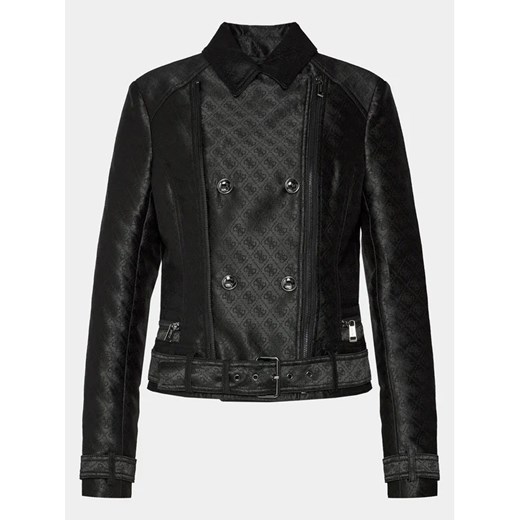 Guess Kurtka z imitacji skóry Olivia Moto Jacket W3YL25 WFIR2 Czarny Regular Fit Guess M MODIVO