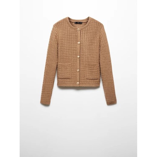 Mango Kardigan Cuna 57079604 Beżowy Regular Fit Mango XXL okazyjna cena MODIVO