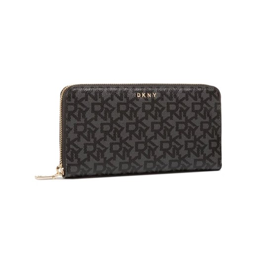DKNY Duży Portfel Damski Bryant-New Zip Arou R831J658 Czarny uniwersalny MODIVO