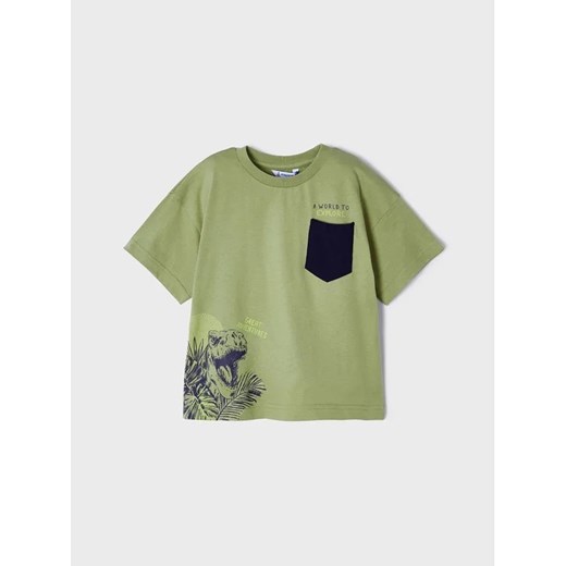 Mayoral T-Shirt 3005 Zielony Regular Fit ze sklepu MODIVO w kategorii T-shirty chłopięce - zdjęcie 168428388