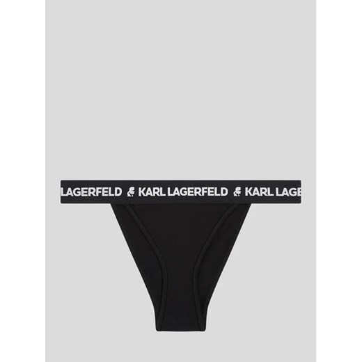 KARL LAGERFELD Figi brazylijskie Logo 225W2127 Czarny Karl Lagerfeld XL wyprzedaż MODIVO