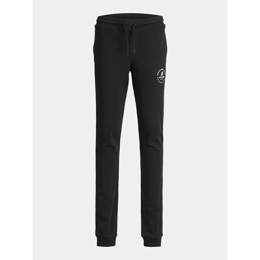 Jack&Jones Junior Spodnie dresowe Gordon 12249965 Czarny Slim Fit ze sklepu MODIVO w kategorii Spodnie chłopięce - zdjęcie 168429549