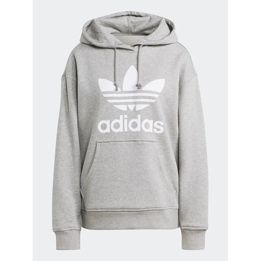 adidas Bluza Trefoil Hoodie IB7437 Szary Regular Fit XS MODIVO