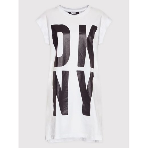 DKNY T-Shirt P1RHRB2M Biały Regular Fit S MODIVO